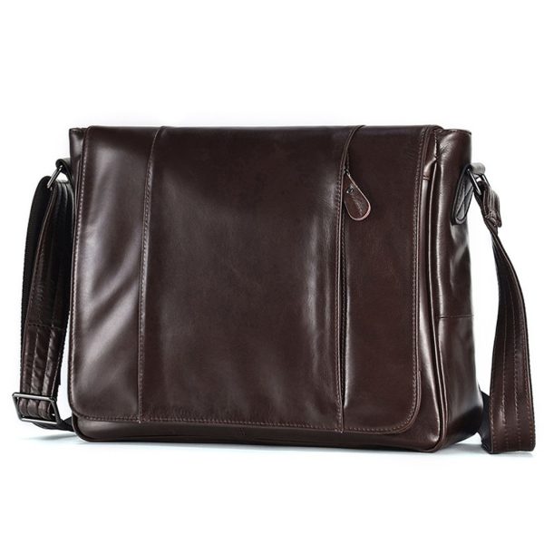 Milano Leather Messenger Bag