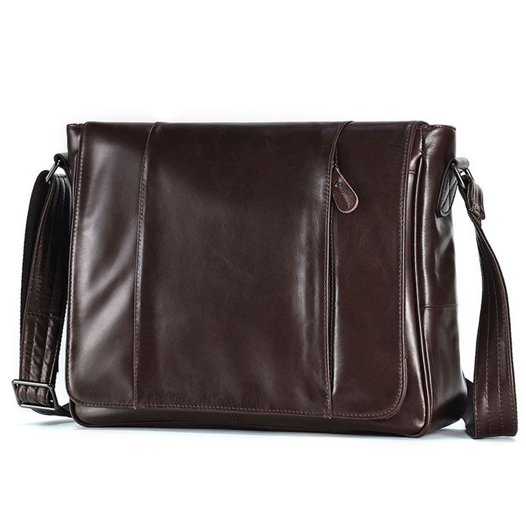 Milano Leather Messenger Bag