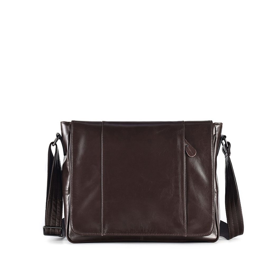 Milano Leather Messenger Bag