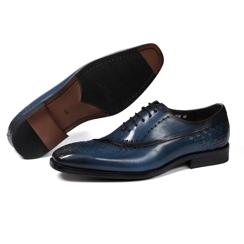 Woven-Toe Oxford