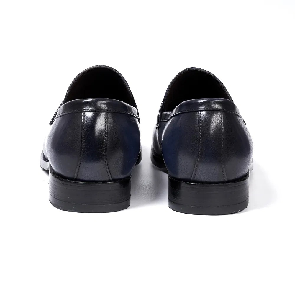 Croc-Embossed Penny Loafers