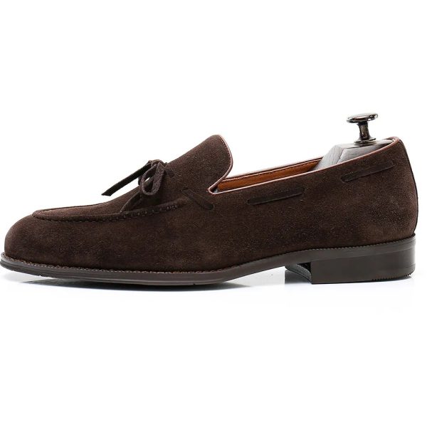 Suede Bow Loafers