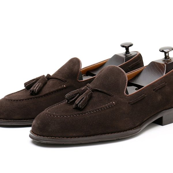 Suede Tassel Loafers